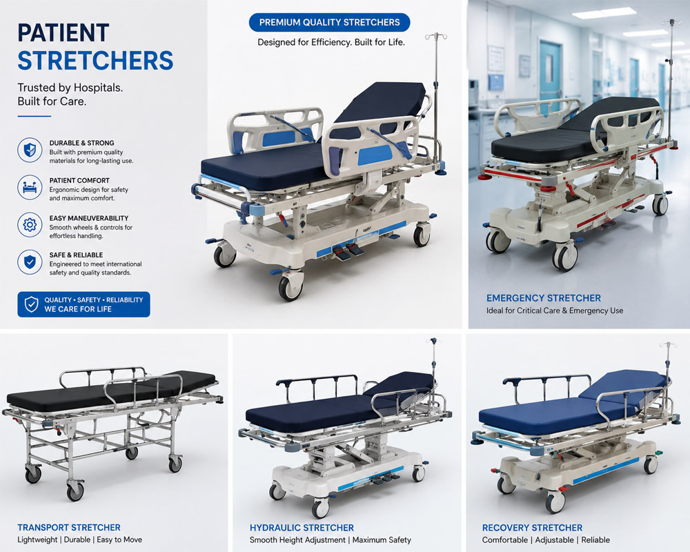 PATIENT TRANSFER TROLLEYS And STRETCHERS