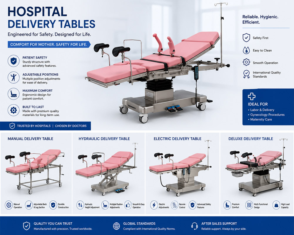 DELIVERY TABLES / BEDS